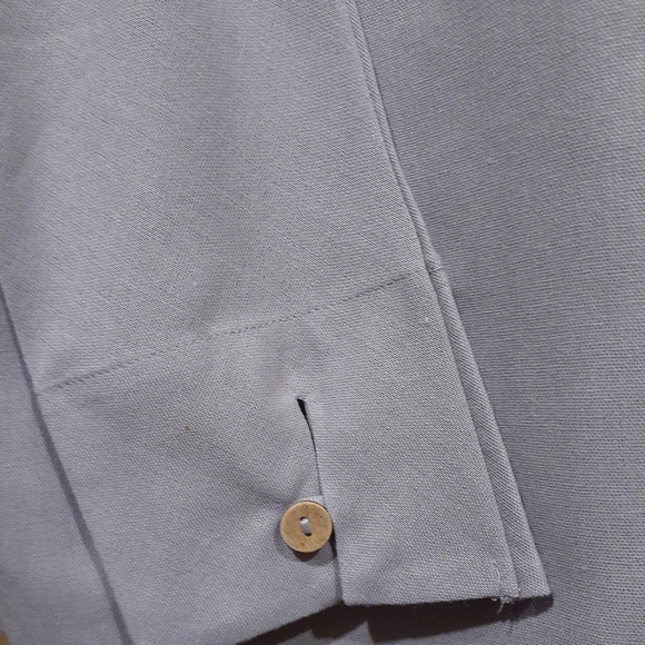 Kidoriman Men's Shinu Sleeve Shirt Japenese Inspired Linen Blend Size Large - Picture 7 of 12